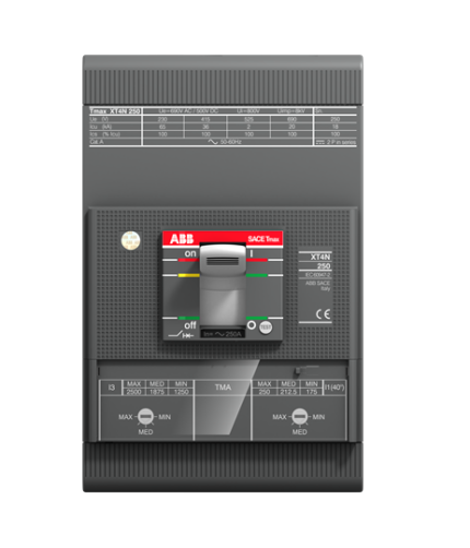 XT4H 250, TMA, In=200A, 3p