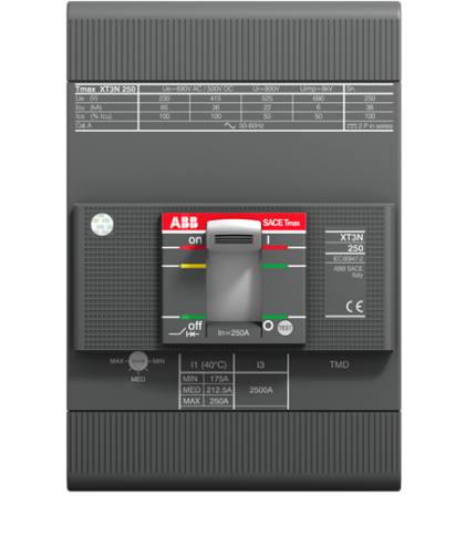XT3S 250, TMD, In=250A, 3p