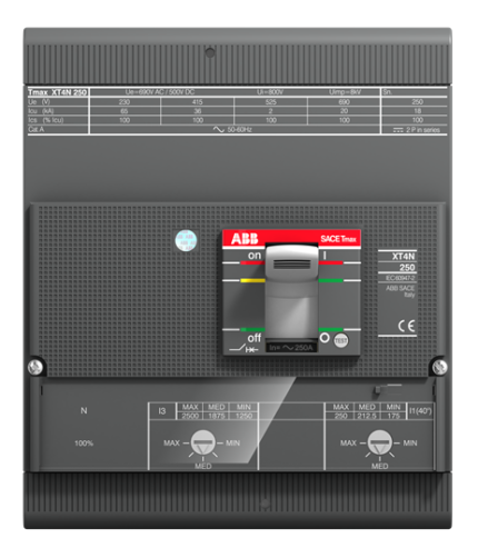 XT4H 250, TMA, In=200A, InN=100%, 4p